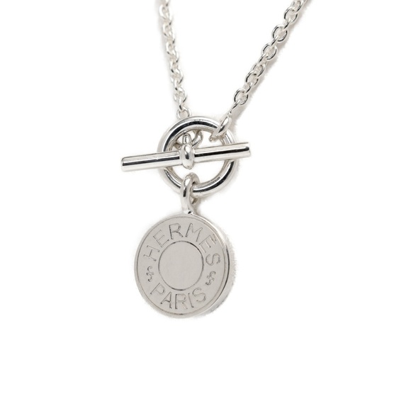 HERMES Silver Necklace - Picture 1 of 4
